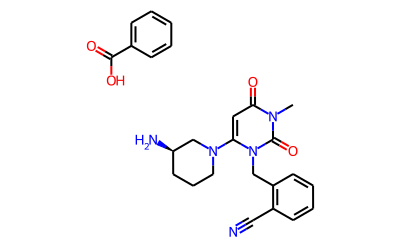 苯甲酸阿格列汀 结构式