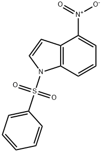 4-NITRO-1-(PHENYLSULFONYL)-1H-INDOLE 结构式