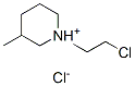 1-(2-chloroethyl)-3-methylpiperidinium chloride 结构式