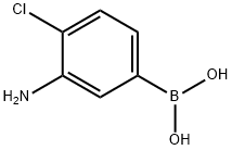 3-AMINO-4-CHLOROPHENYLBORONIC ACID 结构式
