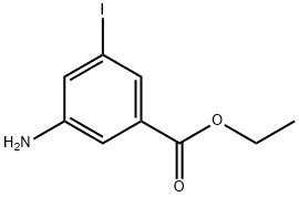 3-氨基-5-碘苯甲酸乙酯 结构式