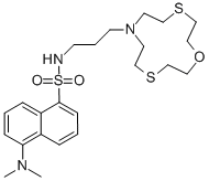 7-[3-(DANSYLAMIDO)PROPYL]-1-OXA-4,10-DITHIA-7-AZACYCLODODECANE 结构式