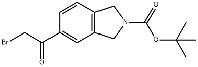 2-BOC-5-(2-BROMOACETYL)-ISOINDOLINE 结构式