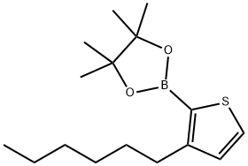 3-己基噻吩-2-硼酸频哪醇酯 结构式