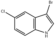 3-溴-5-氯-1H-吲哚 结构式