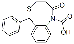 6-phenyl-1,3,4,6-tetrahydro-2H-5,1-benzothiazocin-2-one-1-carboxylic acid 结构式
