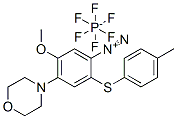 5-methoxy-4-(morpholin-4-yl)-2-[(p-tolyl)thio]benzenediazonium hexafluorophosphate 结构式