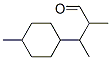 alpha,beta,4-trimethylcyclohexanepropionaldehyde  结构式