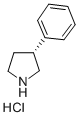 (R)-3-苯基吡咯烷盐酸盐 结构式