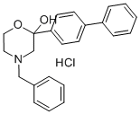 2-[1,1'-BIPHENYL]-4-YL-4-(PHENYLMETHYL)-2-MORPHOLINOL HYDROCHLORIDE 结构式