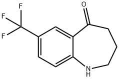7-(三氟甲基)-3,4-二氢-1H-苯并[B]氮杂革-5(2H)-酮 结构式