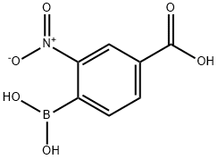 4-羧基-2-硝基苯硼酸 结构式