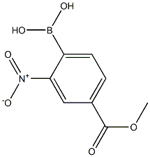 4-羧酸甲酯-2-硝基苯硼酸 结构式