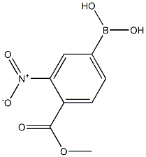 4-甲氧羰基-3-硝基苯硼酸 结构式
