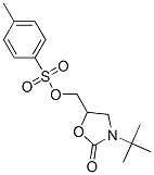 3-(1,1-dimethylethyl)-5-[[[(4-methylphenyl)sulphonyl]oxy]methyl]oxazolidin-2-one 结构式
