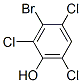 3-bromo-2,4,6-trichlorophenol 结构式