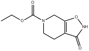 ethyl 3,4,5,7-tetrahydro-3-oxoisoxazolo[5,4-c]pyridine-6(2H)-carboxylate 结构式