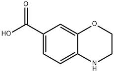 3,4-二氢-2H-苯并[B][1,4]噁嗪-7-羧酸 结构式