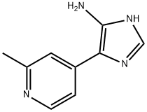 1H-Imidazol-5-amine,  4-(2-methyl-4-pyridinyl)- 结构式