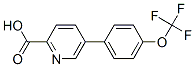 5-(4-(三氟甲氧基)苯基)吡啶甲酸 结构式