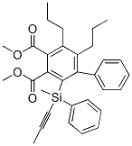 2-(DIMETHYL-PHENYLETHYNYL-SILANYL)-5,6-DIPROPYL-BIPHENYL-3,4-DICARBOXYLIC ACID DIMETHYL ESTER 结构式