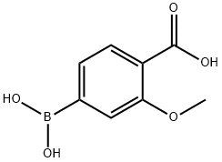 3-甲氧基-4-羧基苯硼酸 结构式