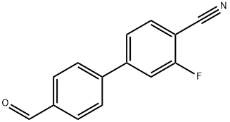 3-氟-4'-甲酰基-[1,1'-联苯]-4-甲腈 结构式