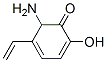 2,4-Cyclohexadien-1-one,  6-amino-5-ethenyl-2-hydroxy- 结构式