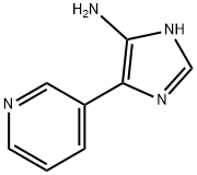 1H-Imidazol-4-amine,  5-(3-pyridinyl)-  (9CI) 结构式