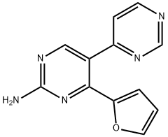 4'-(2-呋喃基)-[4,5'-联嘧啶]-2'-胺 结构式