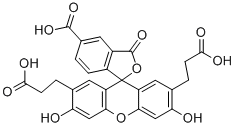 2′,7′-Bis(2-carboxyethyl)-5(6)-carboxyfluorescein