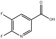 5,6-二氟-3-吡啶羧酸 结构式