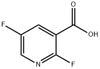 2,5-二氟吡啶-3-羧酸 结构式