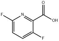 3,6-二氟吡啶-2-甲酸 结构式