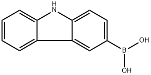 9H-咔唑-3-基硼酸 结构式