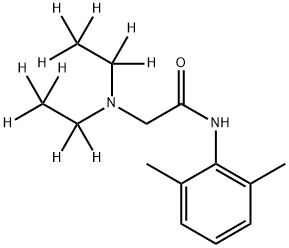 利多卡因 -D10 结构式