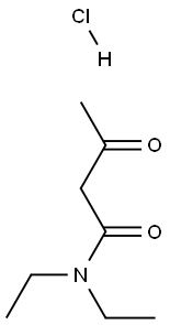 N,N-diethyl-3-oxobutyramide hydrochloride 结构式