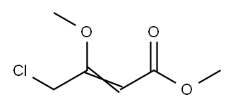 4-氯-3-甲氧基-2-丁烯酸甲酯 结构式