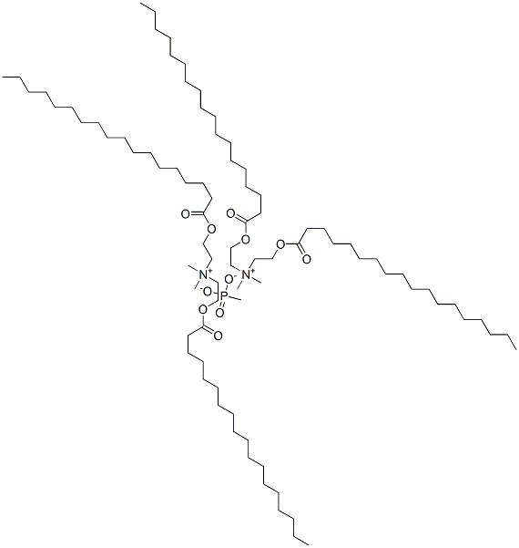 dimethylbis[2-[(1-oxooctadecyl)oxy]ethyl]ammonium methyl phosphonate 结构式