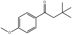 1-(4-甲氧基苯基)-3,3-二甲基丁烷-1-酮 结构式