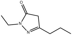 3H-Pyrazol-3-one,  2-ethyl-2,4-dihydro-5-propyl- 结构式