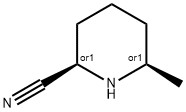 cis-6-Methylpiperidine-2-carbonitrile 结构式
