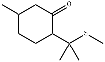 5-methyl-2-[1-methyl-1-(methylthio)ethyl]cyclohexan-1-one 结构式