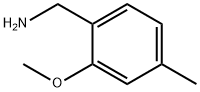 (2-甲氧基-4-甲基苯基)甲胺 结构式