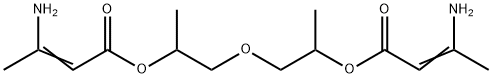 oxybis(1-methylethane-2,1-diyl) bis(3-aminobut-2-enoate) 结构式