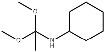 N-(1,1-dimethoxyethyl)cyclohexylamine 结构式