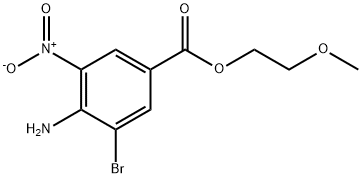 2-methoxyethyl 4-amino-3-bromo-5-nitrobenzoate 结构式