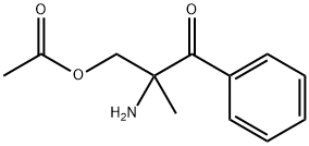 1-Propanone,  3-(acetyloxy)-2-amino-2-methyl-1-phenyl- 结构式