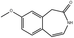 8-甲氧基-1,3-二氢-苯并[D]氮杂环庚烯-2-酮 结构式