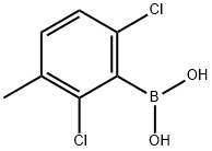 2.6-二氯-3-甲基苯硼酸 结构式